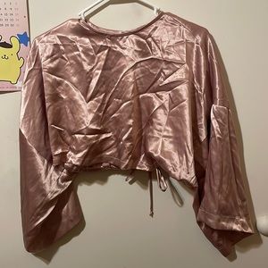 Handmade silk tie top